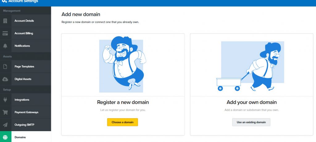 add your own domain in Clickfunnels